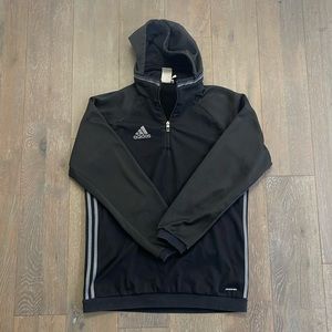 adidas Condivo 16 Fleece Top Fleece Sweater Removable Hoodie Black